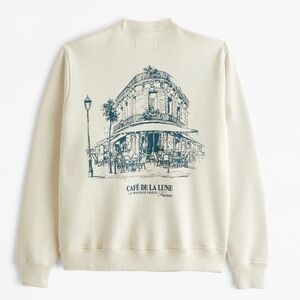 PERFECT Abercrombie and Fitch Heavyweight Cafe Sweatshirt
